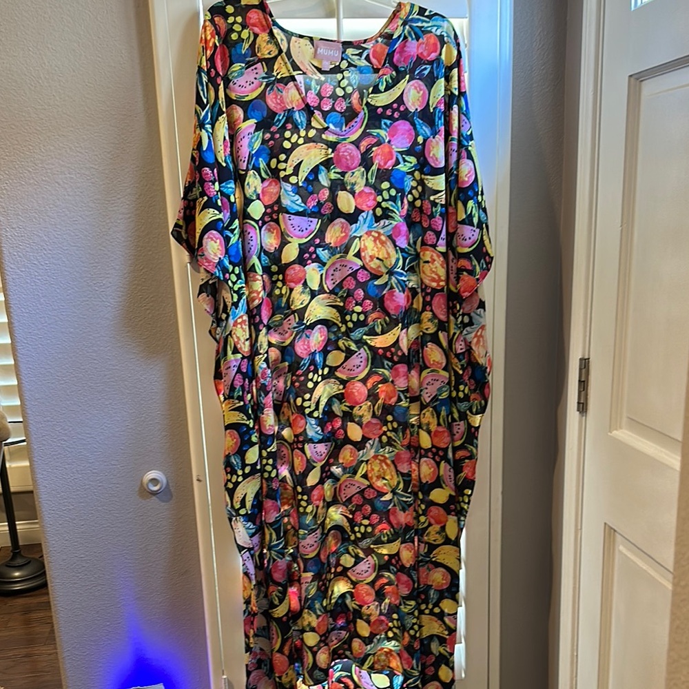 Colorful Fruit Print Women's Dress